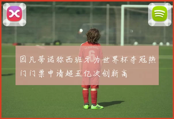 因凡蒂诺称西班牙为世界杯夺冠热门门票申请超五亿次创新高